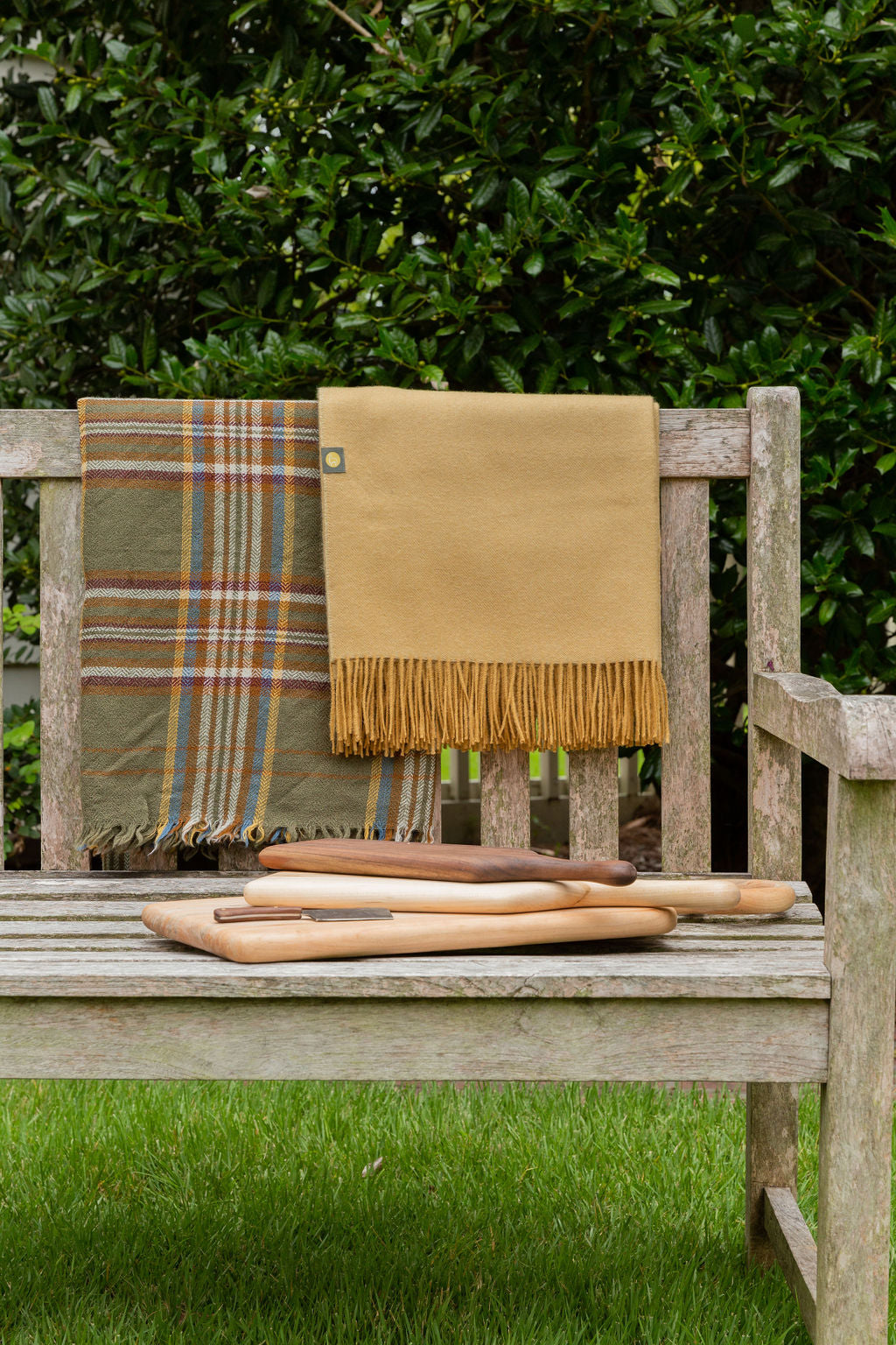 Forest Plaid Throw